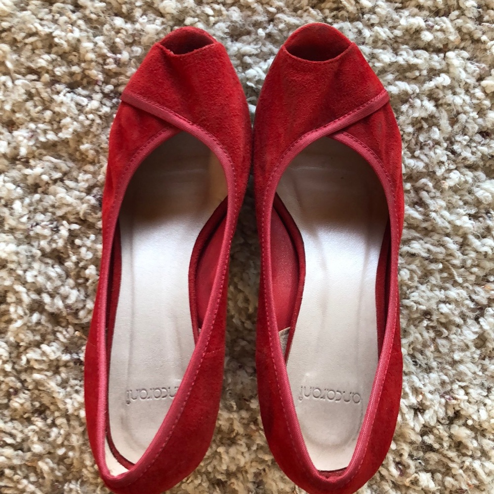 Leather and suede ancarani made in Italy heels
